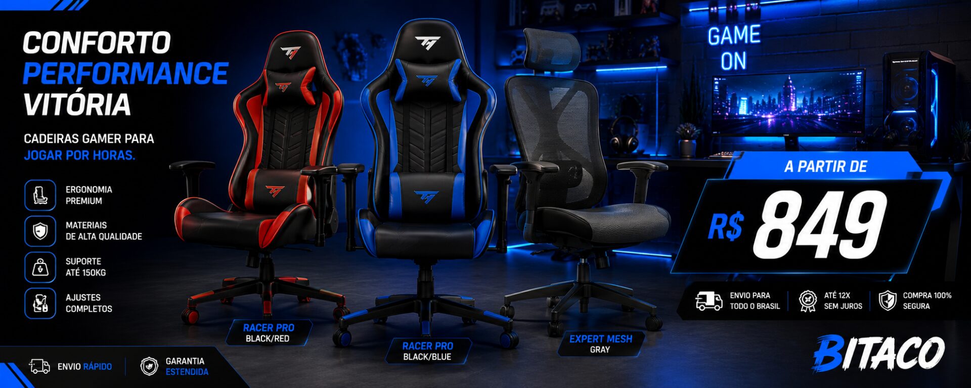melhor cadeira gamer custo-benefício em 2026